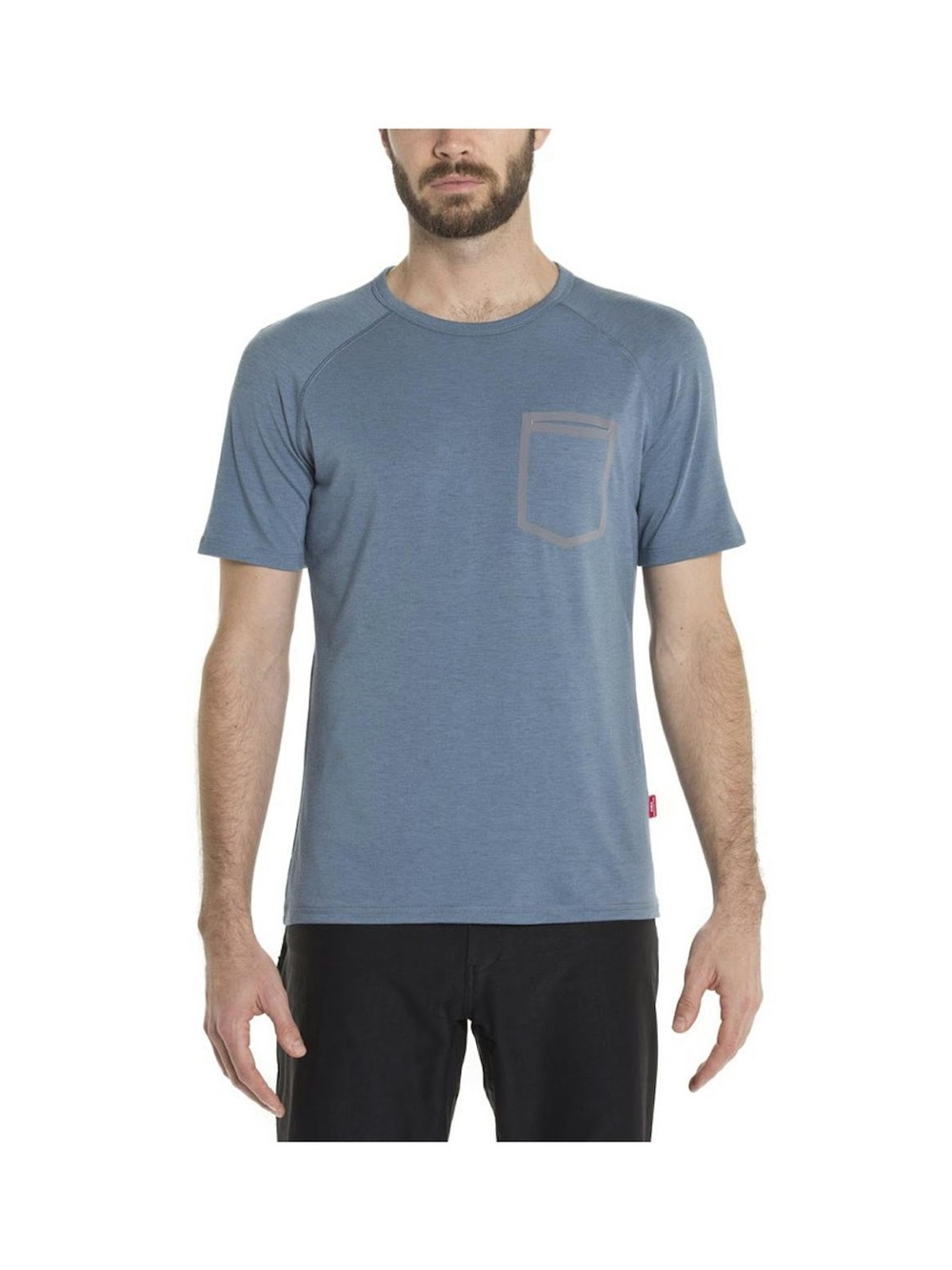 Giro Mobility Crew Shirt Blue Performance Short Sleeve Pocket Tee Adult L